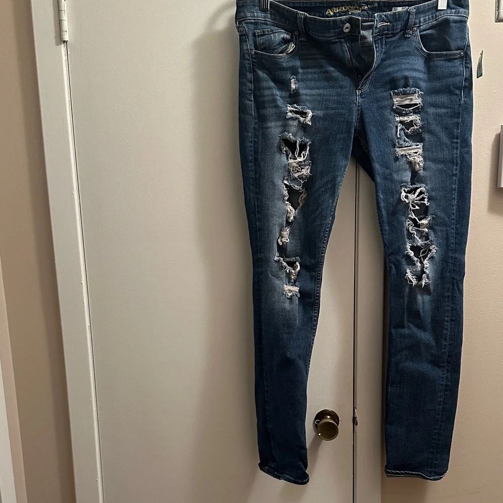 Arizona Ripped Blue Skinny Jeans